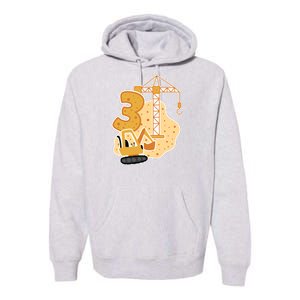 3rd Birthday Construction Premium Hoodie