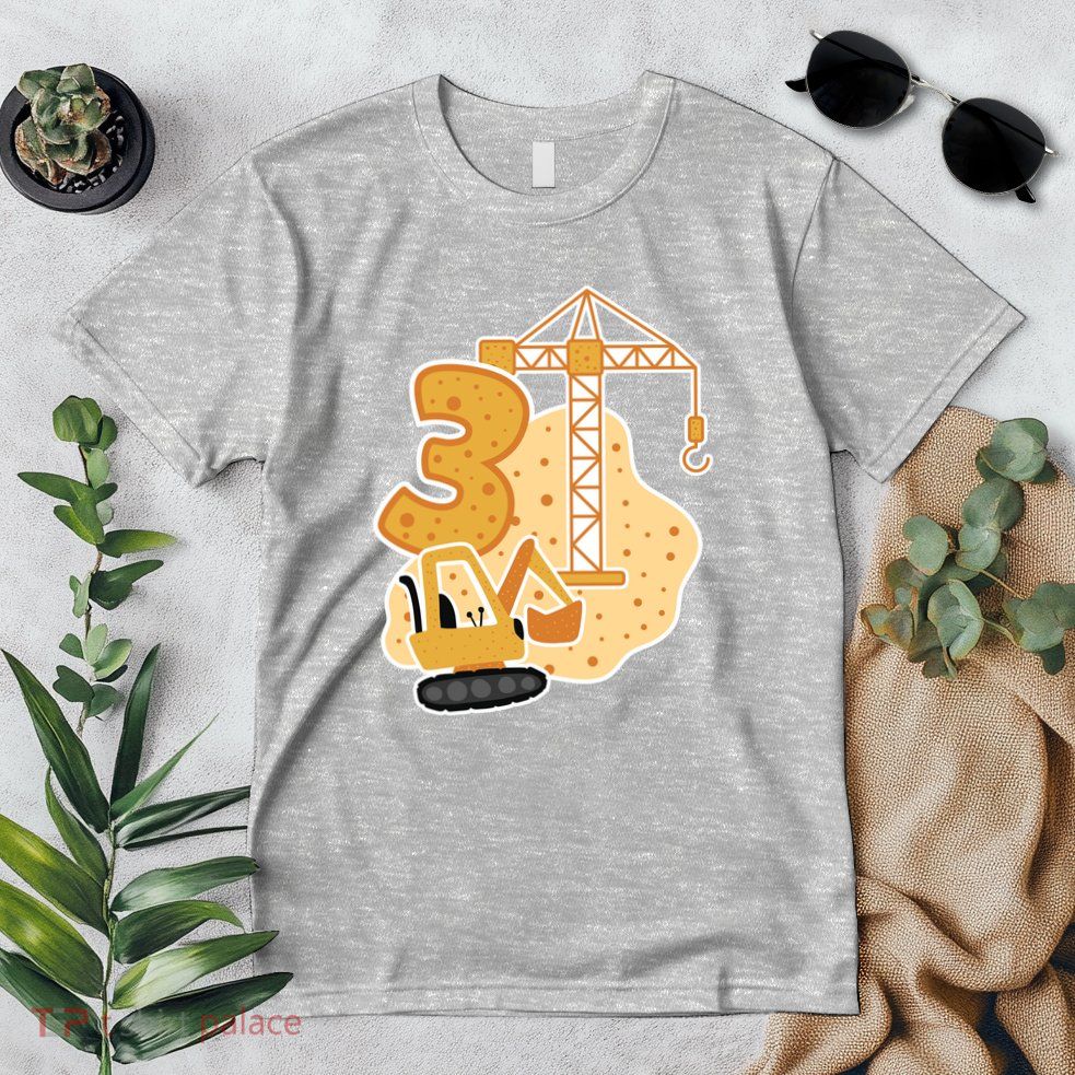 3rd Birthday Construction Premium T-Shirt