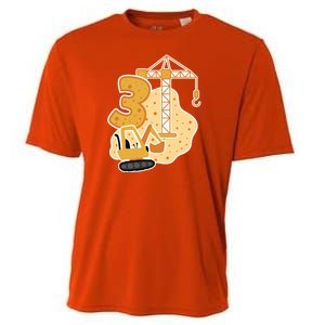 3rd Birthday Construction Cooling Performance Crew T-Shirt