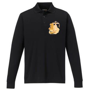 3rd Birthday Construction Performance Long Sleeve Polo