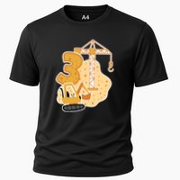 3rd Birthday Construction Cooling Performance Crew T-Shirt