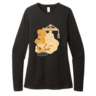 3rd Birthday Construction Womens CVC Long Sleeve Shirt