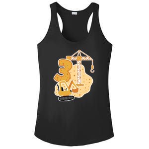 3rd Birthday Construction Ladies PosiCharge Competitor Racerback Tank