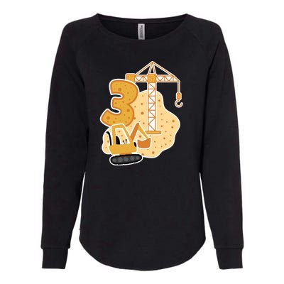 3rd Birthday Construction Womens California Wash Sweatshirt