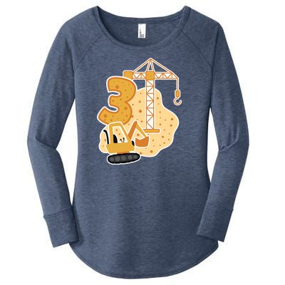 3rd Birthday Construction Women's Perfect Tri Tunic Long Sleeve Shirt