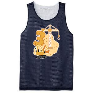 3rd Birthday Construction Mesh Reversible Basketball Jersey Tank