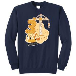 3rd Birthday Construction Tall Sweatshirt