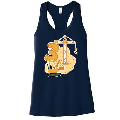 3rd Birthday Construction Women's Racerback Tank