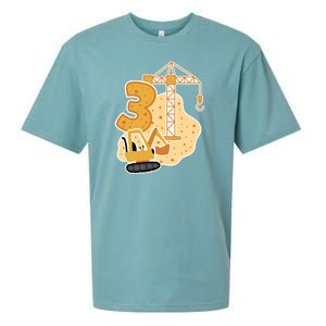 3rd Birthday Construction Sueded Cloud Jersey T-Shirt