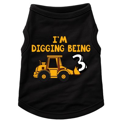 3rd Birthday I'm Digging Being Three Doggie Tank