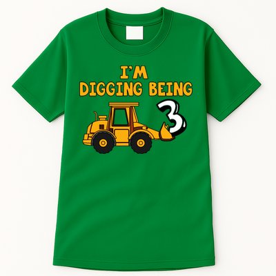 3rd Birthday I'm Digging Being Three Tall T-Shirt