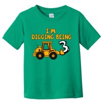 3rd Birthday I'm Digging Being Three Toddler T-Shirt