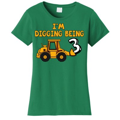 3rd Birthday I'm Digging Being Three Women's T-Shirt