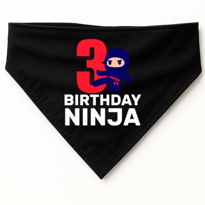 3rd Birthday Ninja  USA-Made Doggie Bandana