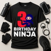 3rd Birthday Ninja  Cooling Performance Crew T-Shirt