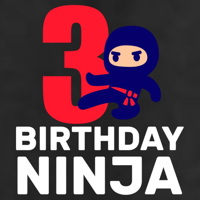 3rd Birthday Ninja  11oz C Handle Ceramic Mug