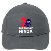 3rd Birthday Ninja  7-Panel Snapback Hat