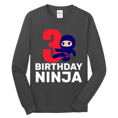 3rd Birthday Ninja  Tall Long Sleeve T-Shirt