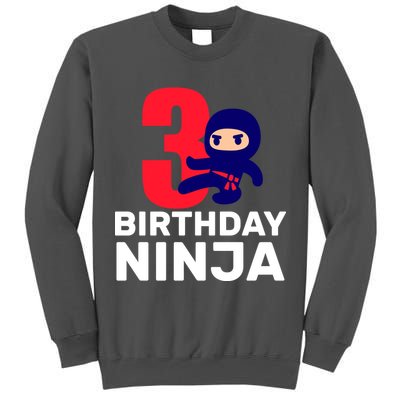 3rd Birthday Ninja  Tall Sweatshirt