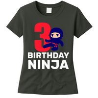 3rd Birthday Ninja  Womens T-Shirt