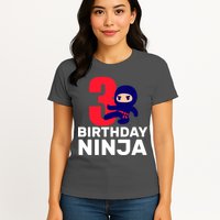 3rd Birthday Ninja  Womens T-Shirt