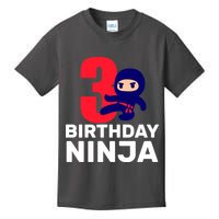 3rd Birthday Ninja  Kids T-Shirt