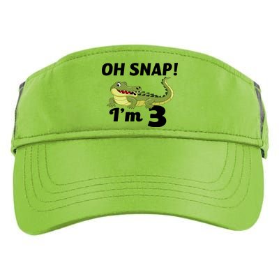 3rd Birthday Oh Snap Im 3 Adult Drive Performance Visor