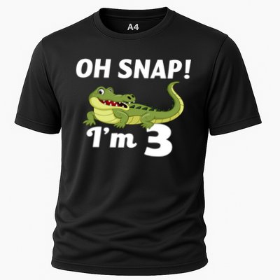 3rd Birthday Oh Snap Im 3 Cooling Performance Crew T-Shirt