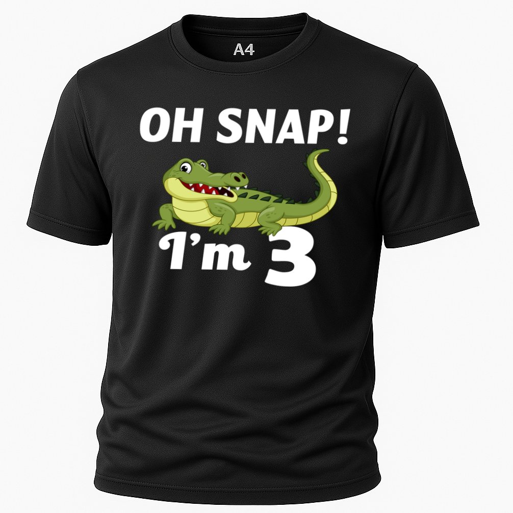 3rd Birthday Oh Snap Im 3 Cooling Performance Crew T-Shirt