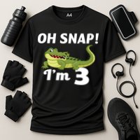 3rd Birthday Oh Snap Im 3 Cooling Performance Crew T-Shirt