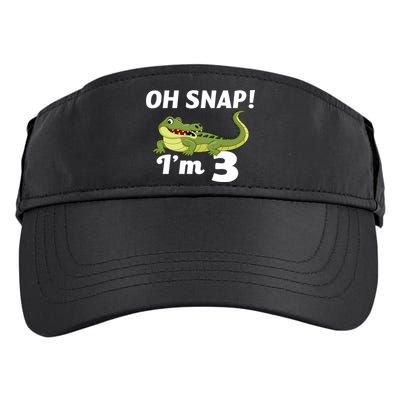 3rd Birthday Oh Snap Im 3 Adult Drive Performance Visor