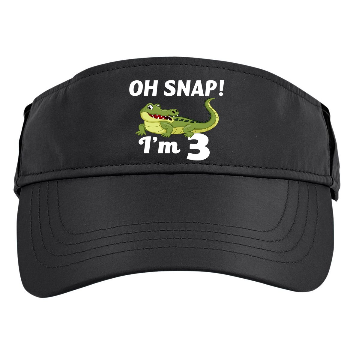 3rd Birthday Oh Snap Im 3 Adult Drive Performance Visor
