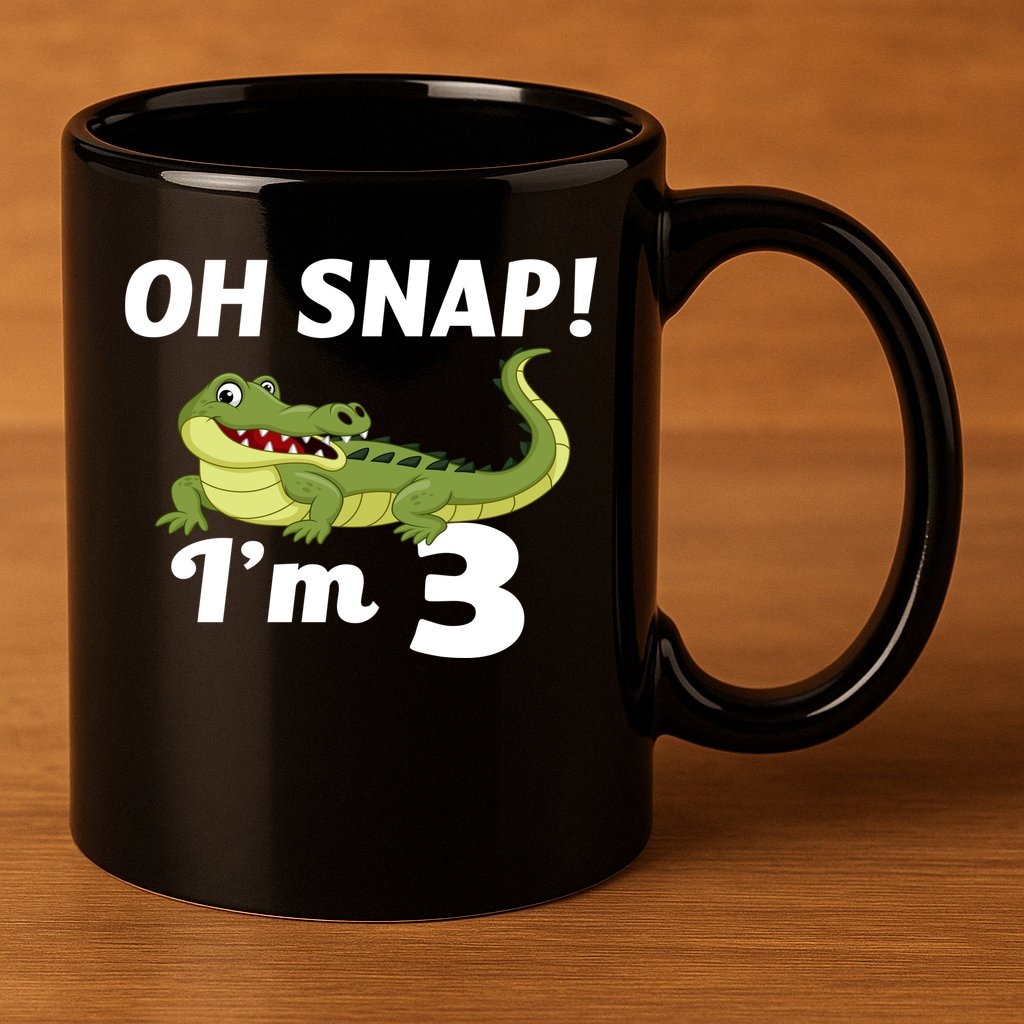 3rd Birthday Oh Snap Im 3 11oz C Handle Ceramic Mug
