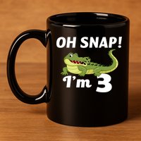 3rd Birthday Oh Snap Im 3 11oz C Handle Ceramic Mug