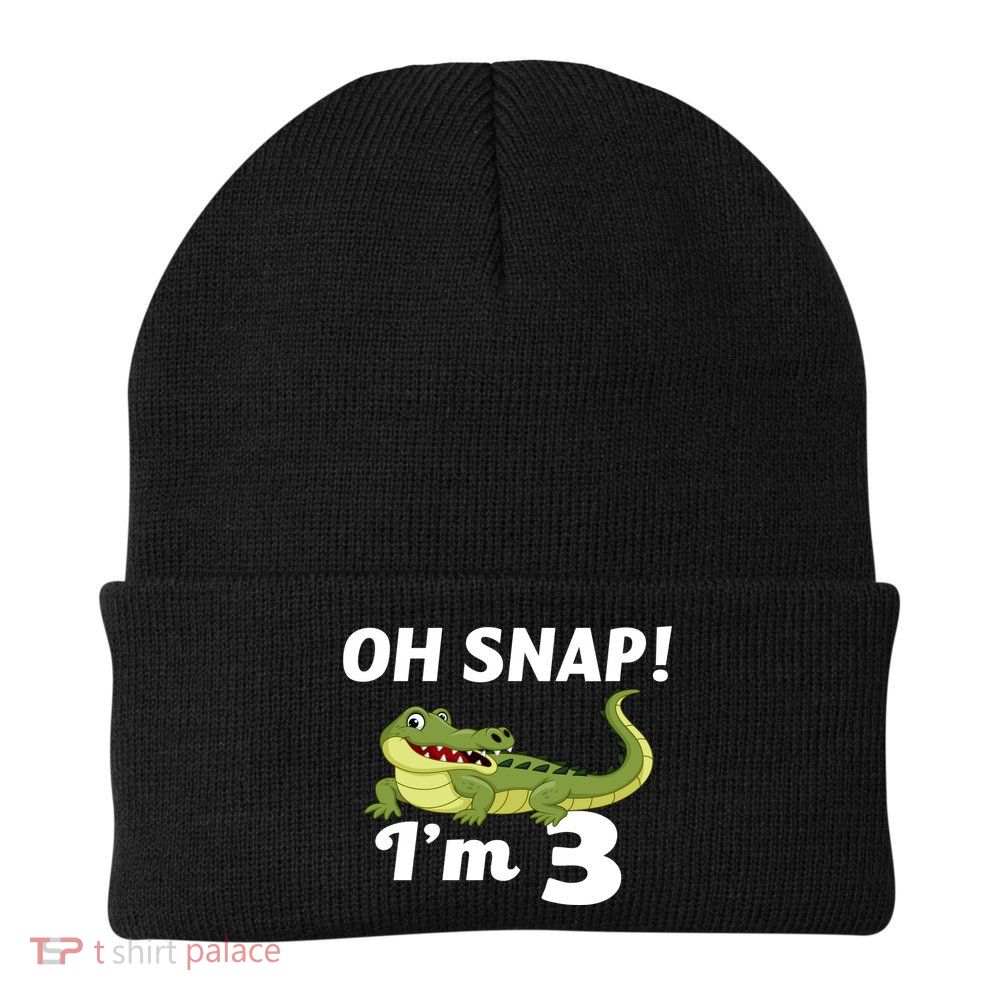3rd Birthday Oh Snap Im 3 Beanie