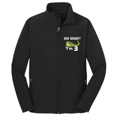 3rd Birthday Oh Snap Im 3 Core Soft Shell Jacket