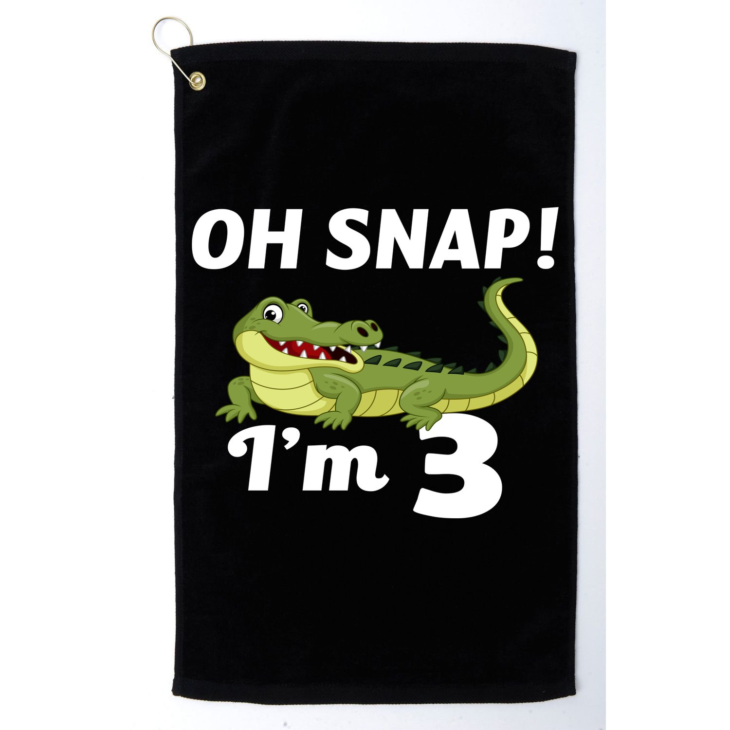 3rd Birthday Oh Snap Im 3 Golf Towel