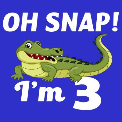 3rd Birthday Oh Snap Im 3 T-Shirt