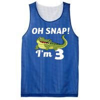 3rd Birthday Oh Snap Im 3 Mesh Reversible Basketball Jersey Tank