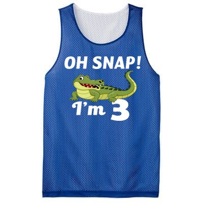 3rd Birthday Oh Snap Im 3 Mesh Reversible Basketball Jersey Tank