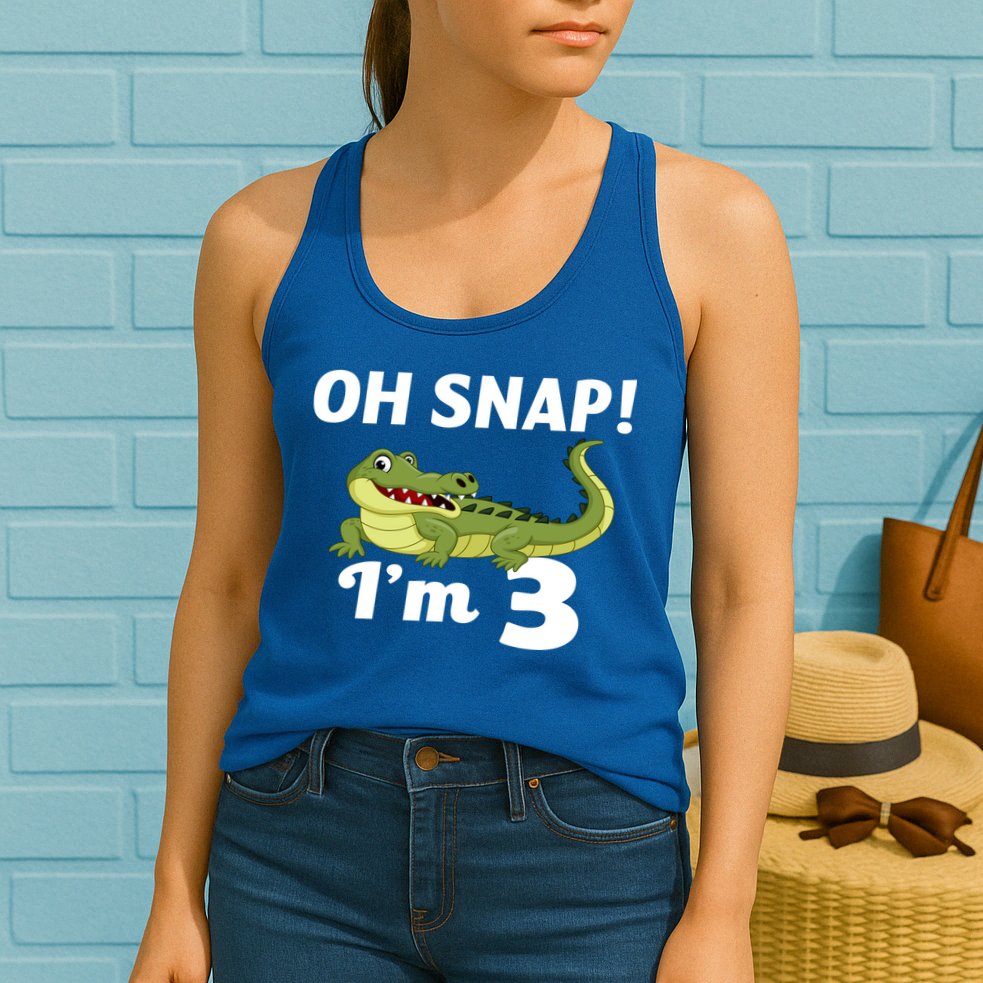3rd Birthday Oh Snap Im 3 Womens Tank Top