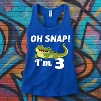 3rd Birthday Oh Snap Im 3 Womens Tank Top
