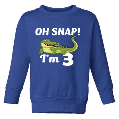 3rd Birthday Oh Snap Im 3 Toddler Sweatshirt