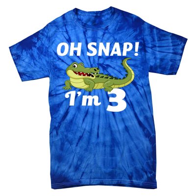 3rd Birthday Oh Snap Im 3 Tie-Dye T-Shirt