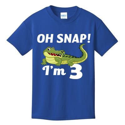3rd Birthday Oh Snap Im 3 Kids T-Shirt