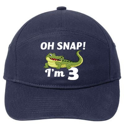 3rd Birthday Oh Snap Im 3 7-Panel Snapback Hat