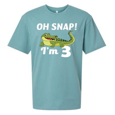 3rd Birthday Oh Snap Im 3 Sueded Cloud Jersey T-Shirt