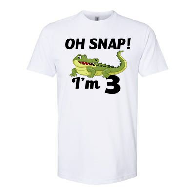 3rd Birthday Oh Snap Im 3 Softstyle® CVC T-Shirt