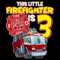 3rd Birthday This Little Firefighter Is Three PosiCharge Competitor Tank