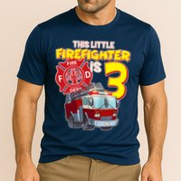 3rd Birthday This Little Firefighter Is Three Performance Shirt